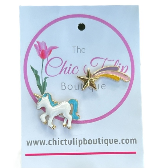 Unicorn Earrings Inspired earrings Stud Cute Shooting Star Earrings cute horse - Picture 3 of 15